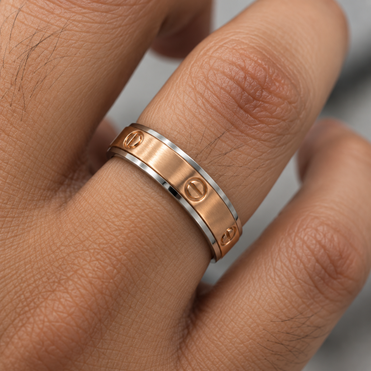 Rose Gold Screw Band