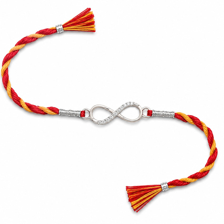 Infinity 925 Silver Rakhi