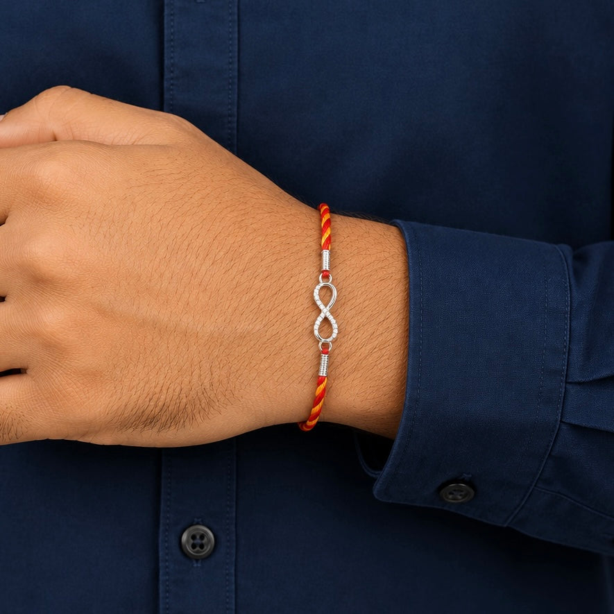 Infinity 925 Silver Rakhi