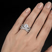 Solitaire Crossover Ring Set