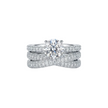 Solitaire Crossover Ring Set