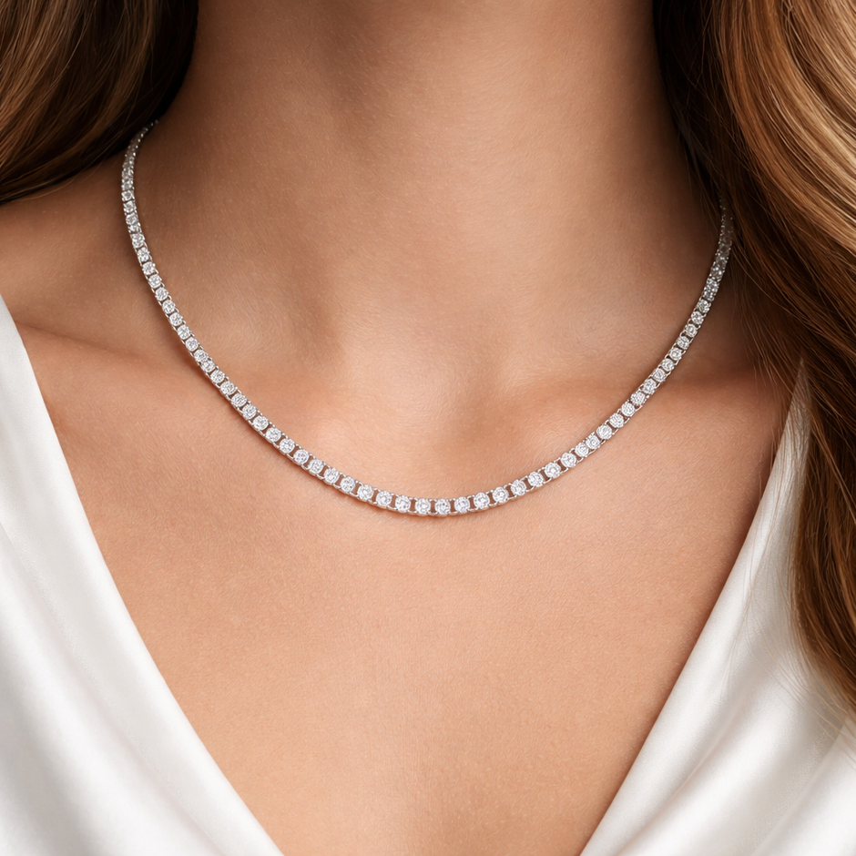 Classic Tennis Chain Necklace