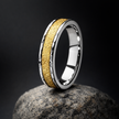 Dual-Tone Textured Artisan Statement Band