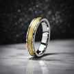 Dual-Tone Textured Artisan Statement Band