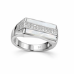Pearl & Zircon Tiered Signet Ring