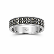 Dual-Row Marcasite-Finish Statement Band
