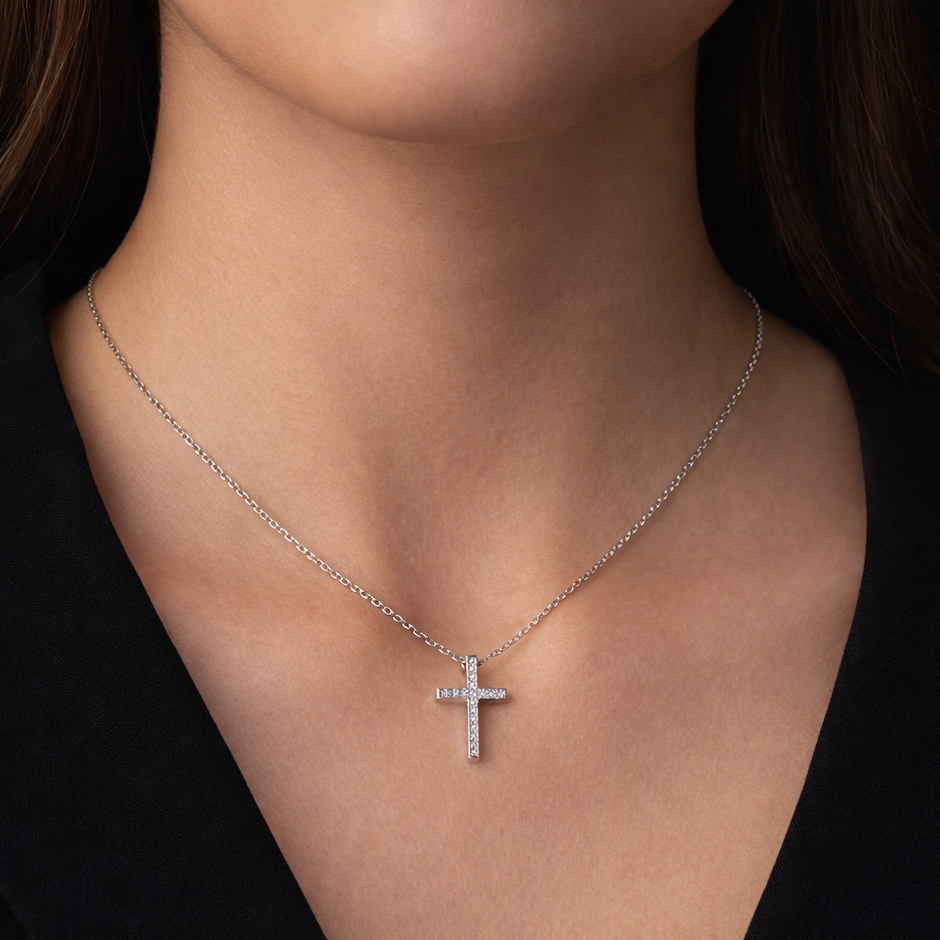 Religious Cross Pendant Necklace
