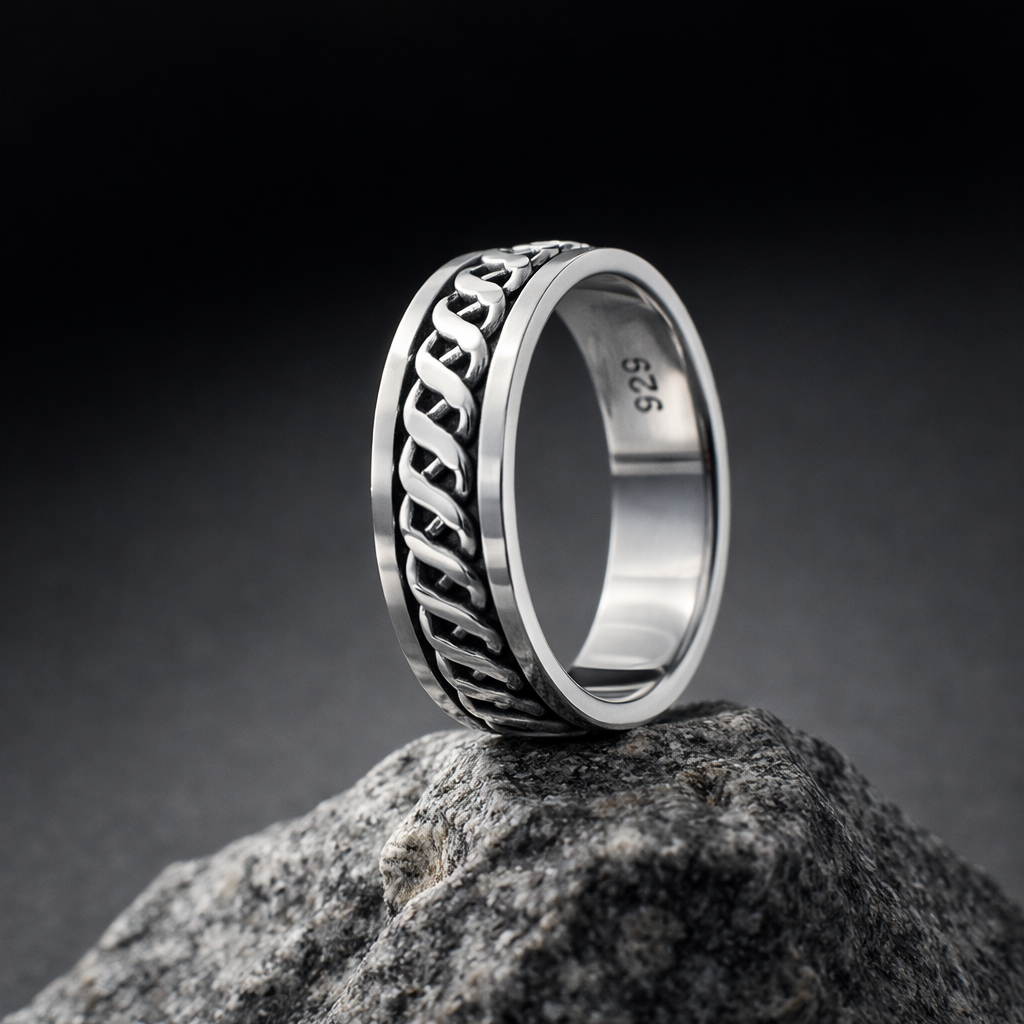 Braided Celtic Heritage Statement Band