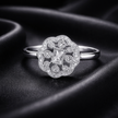 Vintage Floral Halo Ring