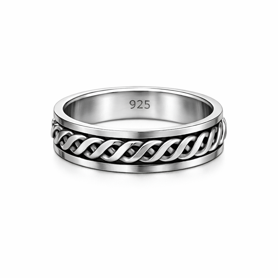 Braided Celtic Heritage Statement Band
