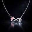 Infinity Butterfly Pendant Necklace
