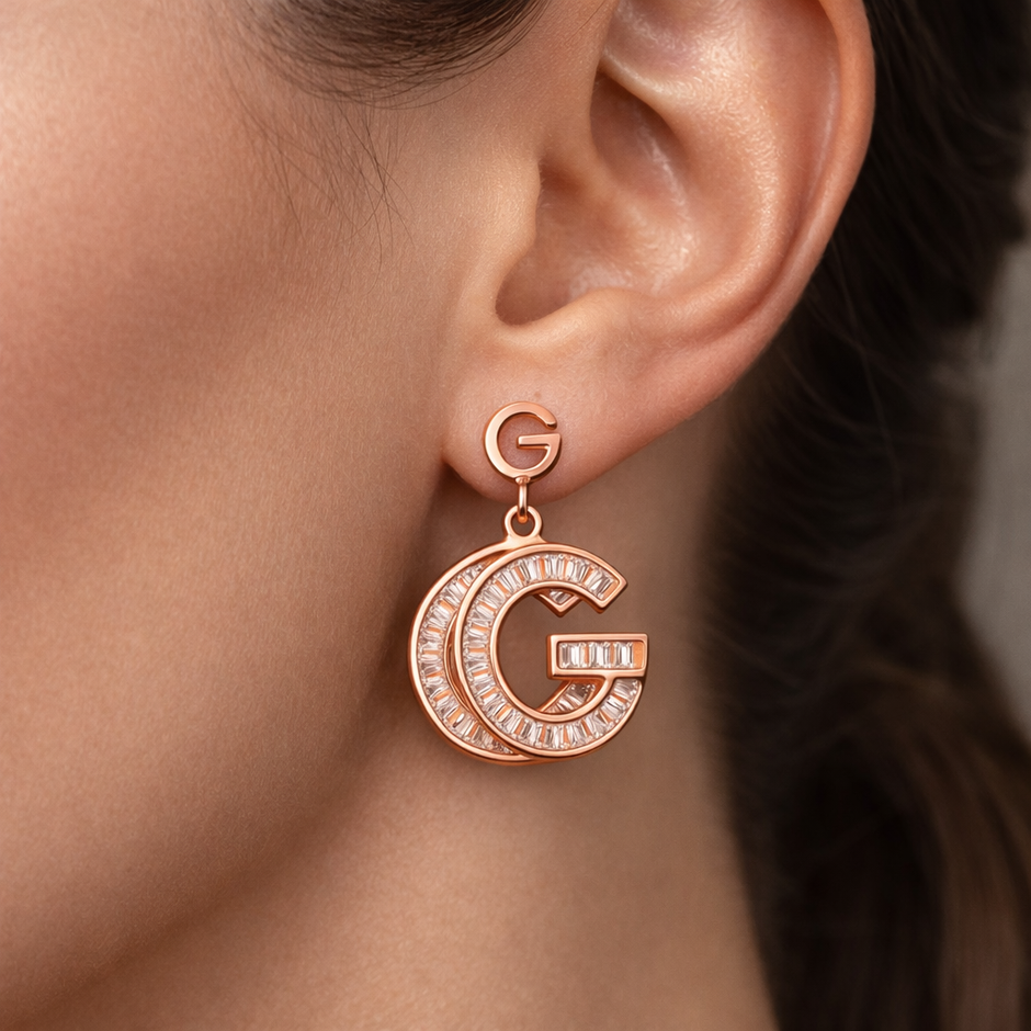 Stylish Alphabet G Drop Earrings