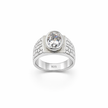 Cobblestone Solitaire Signet Ring
