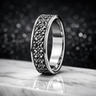 Dual-Row Marcasite-Finish Statement Band