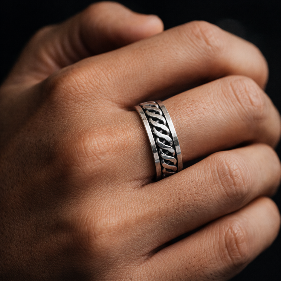Braided Celtic Heritage Statement Band