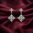 Elegant Floral Drop Earrings Design