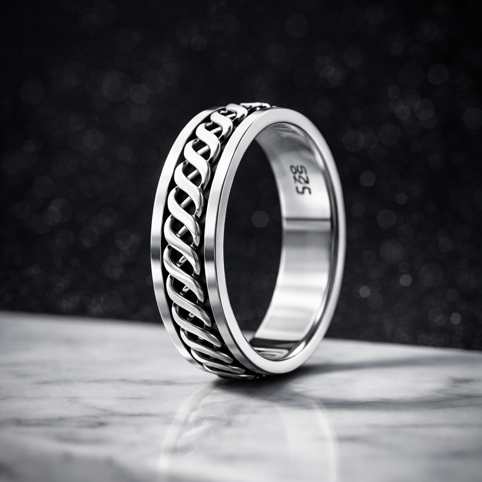 Braided Celtic Heritage Statement Band