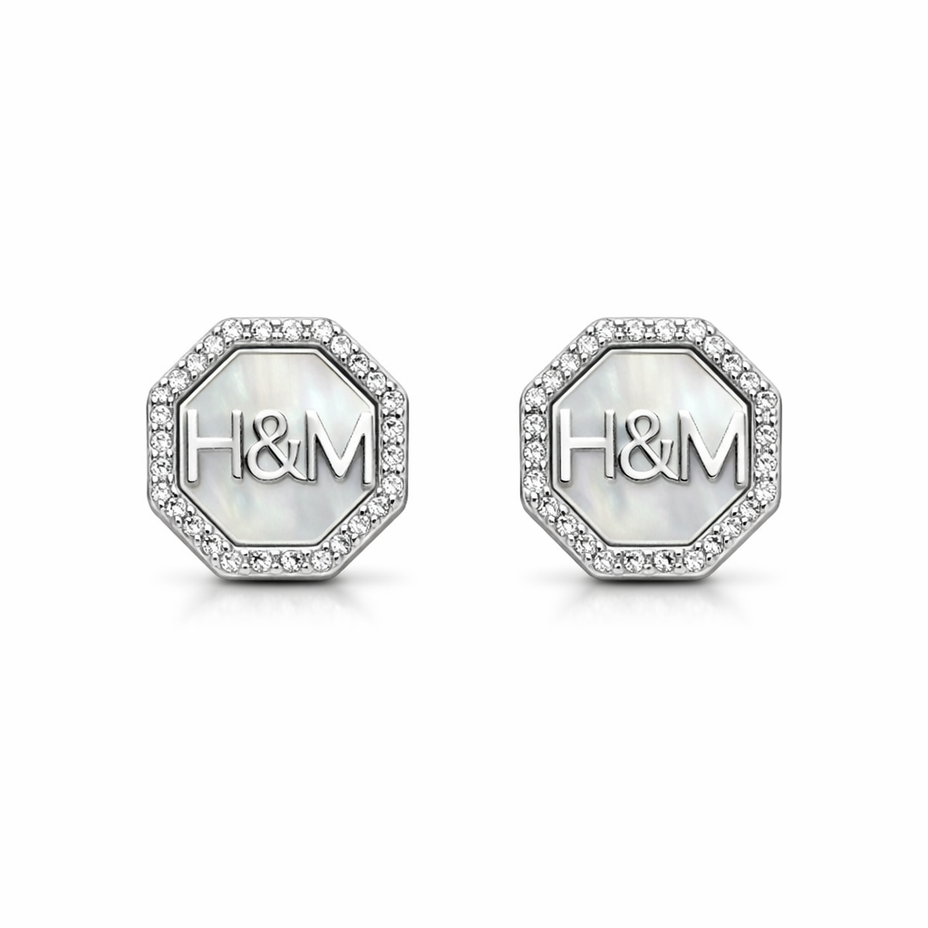 Stylish Octagon Stud Earrings