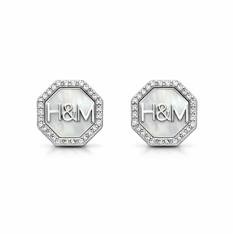 Stylish Octagon Stud Earrings