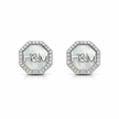 Stylish Octagon Stud Earrings