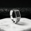 Grecian Path Onyx Ring