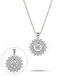 Floral Sunflower Pendant Necklace
