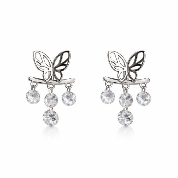 Elegant Butterfly Drop Earrings