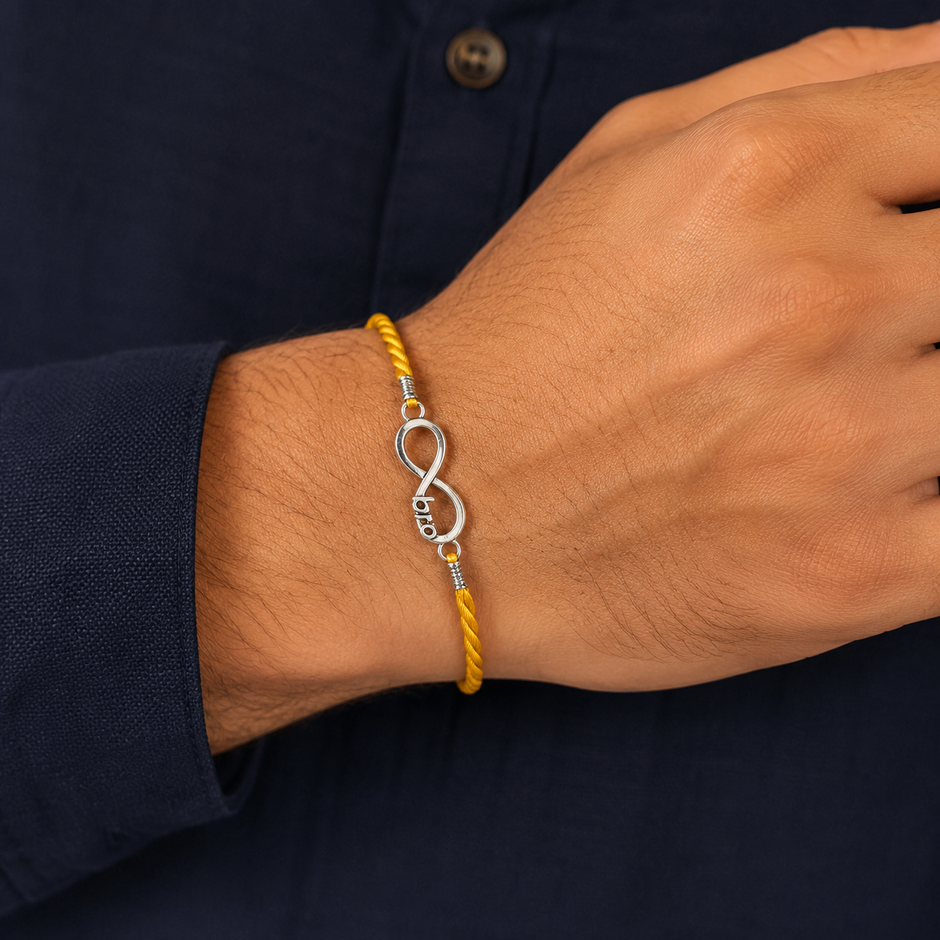 Bro Infinity Silver Rakhi