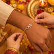 Bro Infinity Silver Rakhi