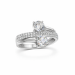 Dual Solitaire Criss Cross Ring