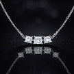 Princess & Round Multi Stone Necklace
