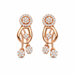 Elegant Rose Gold Drop Earrings