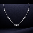 Princess & Round Multi Stone Necklace