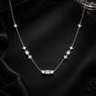 Princess & Round Multi Stone Necklace