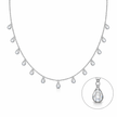 Teardrop Dangling Pendant Necklace