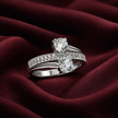 Dual Solitaire Criss Cross Ring