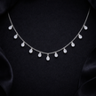 Teardrop Dangling Pendant Necklace