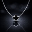 Black Clover Pendant Necklace