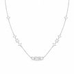 Princess & Round Multi Stone Necklace