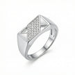 Rhombus Pave Signet Ring