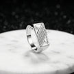 Rhombus Pave Signet Ring