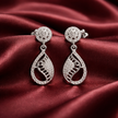 Elegant Teardrop Diamond Style Earrings