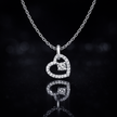 Open Heart Pendant Necklace