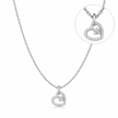 Open Heart Pendant Necklace