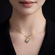 Gold Plated Planet & Star Pendant Necklace