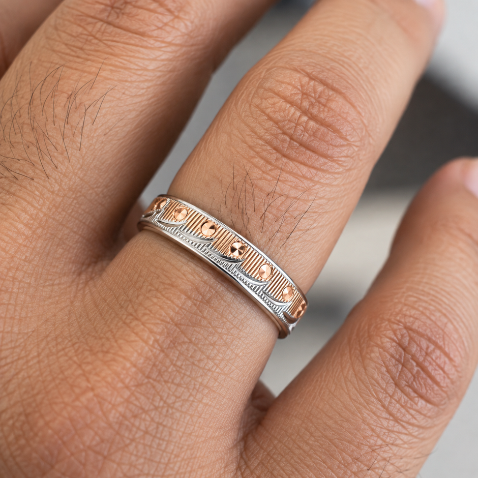 Rose Gold Pattern Band
