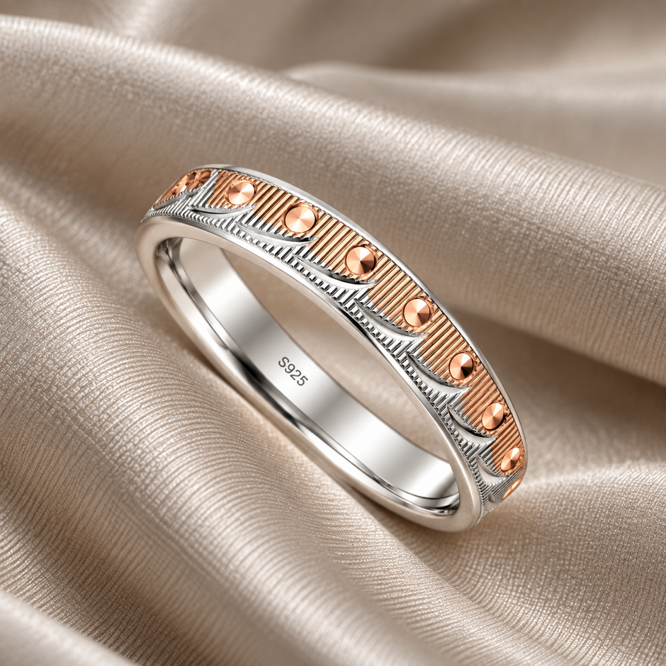 Rose Gold Pattern Band