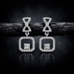 Stylish Geometric Stone Drop Earrings