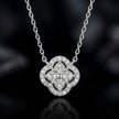 Floral Clover Pendant Necklace