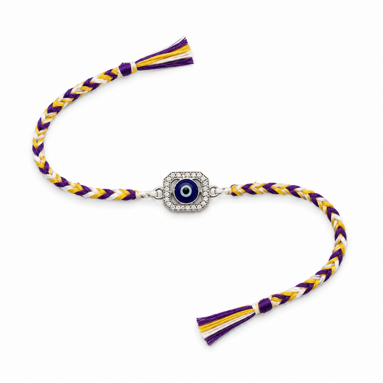 Protective Evil Eye Silver Rakhi